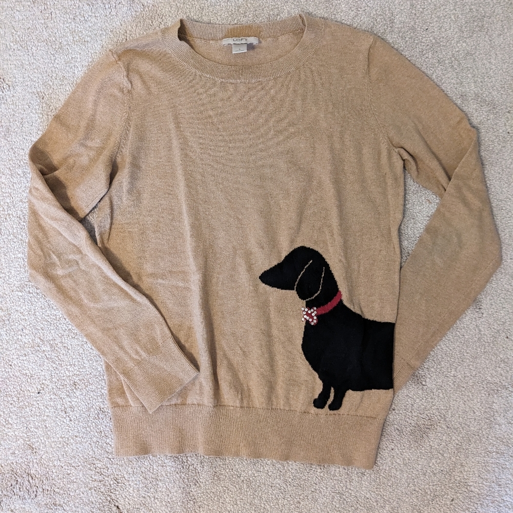 Loft dachshund sweater